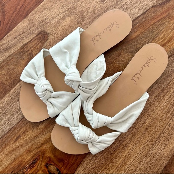 Splendid Barton double knot leather slide sandals - Picture 2 of 9